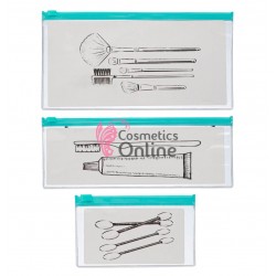 Portfard pentru Cosmetice si accesorii din 3 piese TRAVEL SET - Turcoaz MJ 1191794